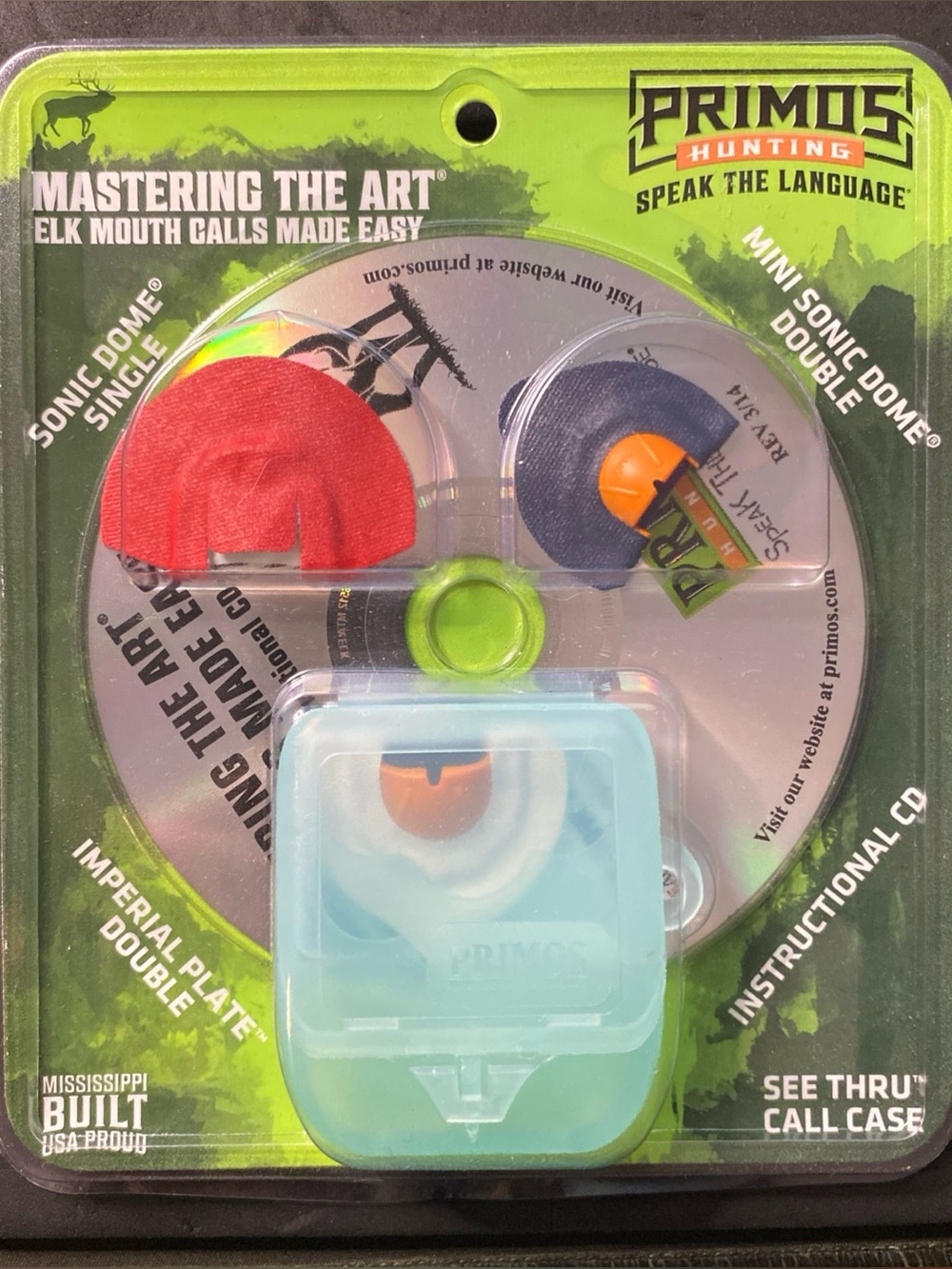 Primos Mouth Elk Calls "Mastering the Art" 3 Pack & Call Case / Instructional CD